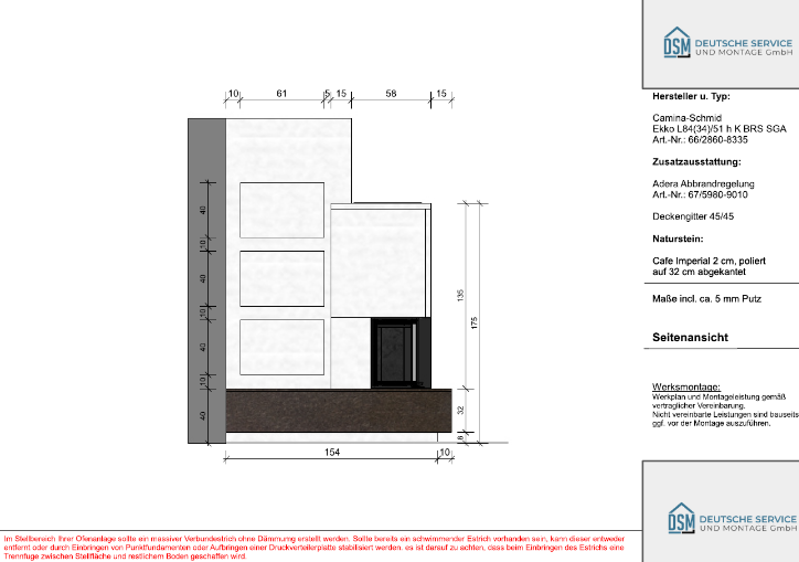 3D Planung Maßblatt 3